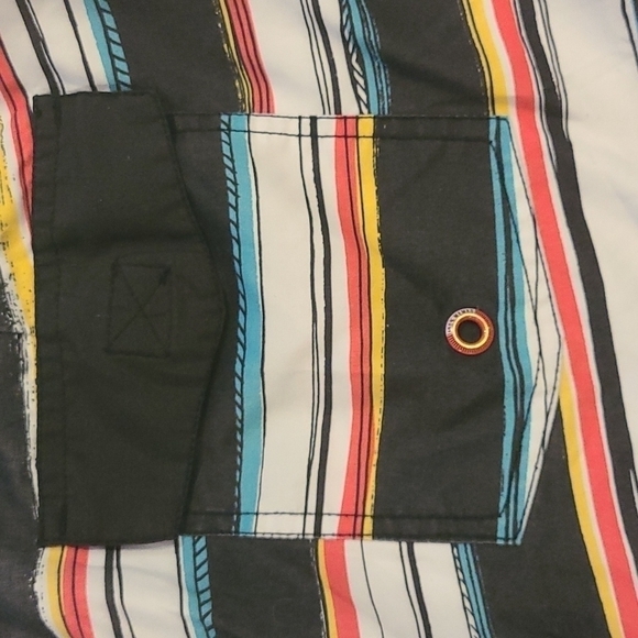𝅺3/$20 Mambo Australia Striped Board Shorts - Picture 3 of 7